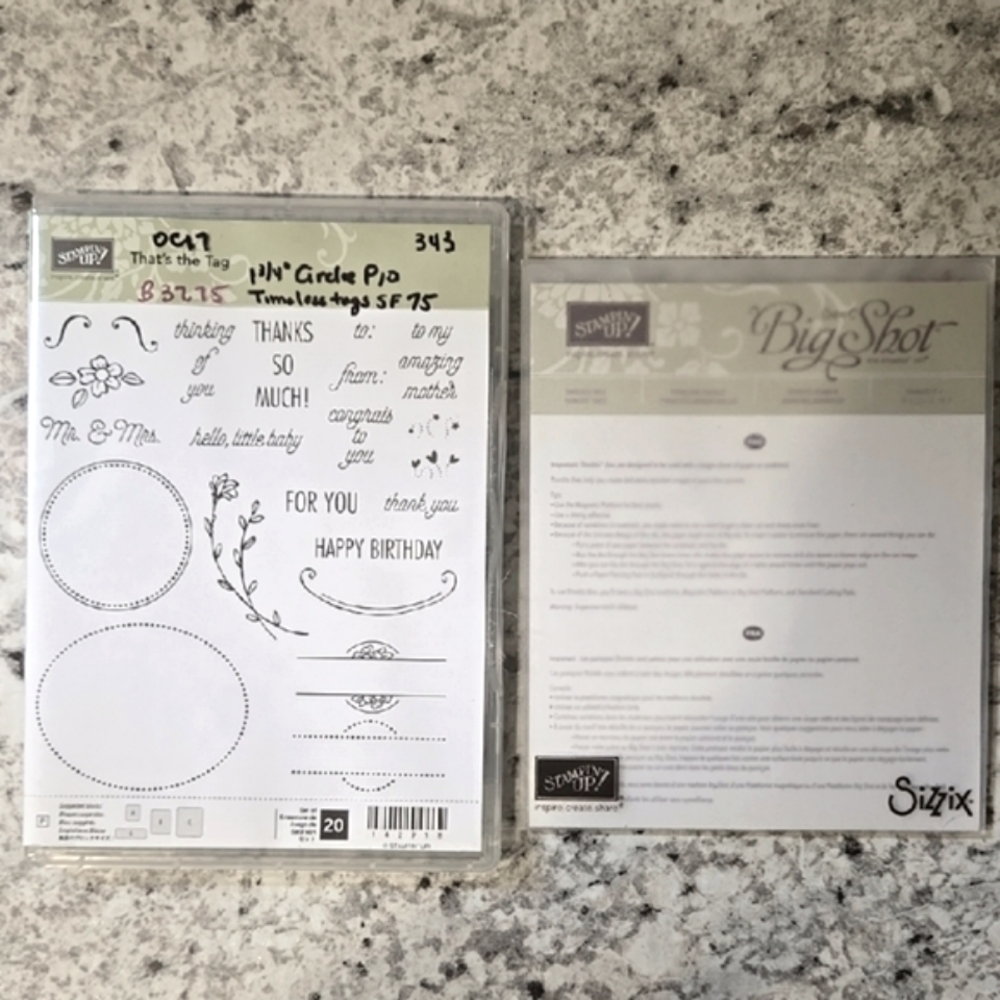 New Stampin' Up! That's the Tag Stamp Set & Timeless Tags Thinlits Dies Bundle